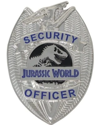 Replique badge agent de securité Jurassic World replica security badge Fanattik