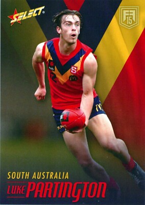 2015 West Coast Eagles AFL Select Future Force Rookie Card - Luke Partington