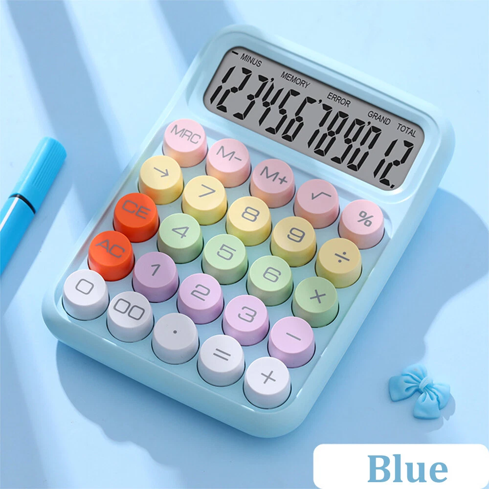 Portable Mechanical Keyboard Calculator for Office and School Use