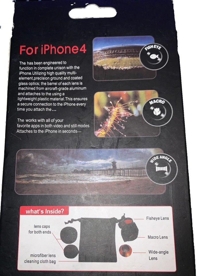 Lente de sistema de lentes 3 en uno (OCEU-IPH5-FWM-B) Foto 2 de 2