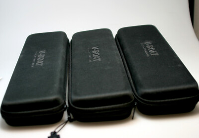 3 x U-BOAT Watchbox Uhrenbox Reisebox ungenutzt