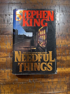 Stephen King Needful Things 1st Edition, First Print Hardcover Used, Dust Jacket