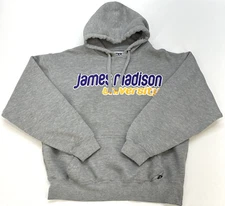 James Madison University J. America Hoody Sweatshirt Cotton Blend Men S Gray