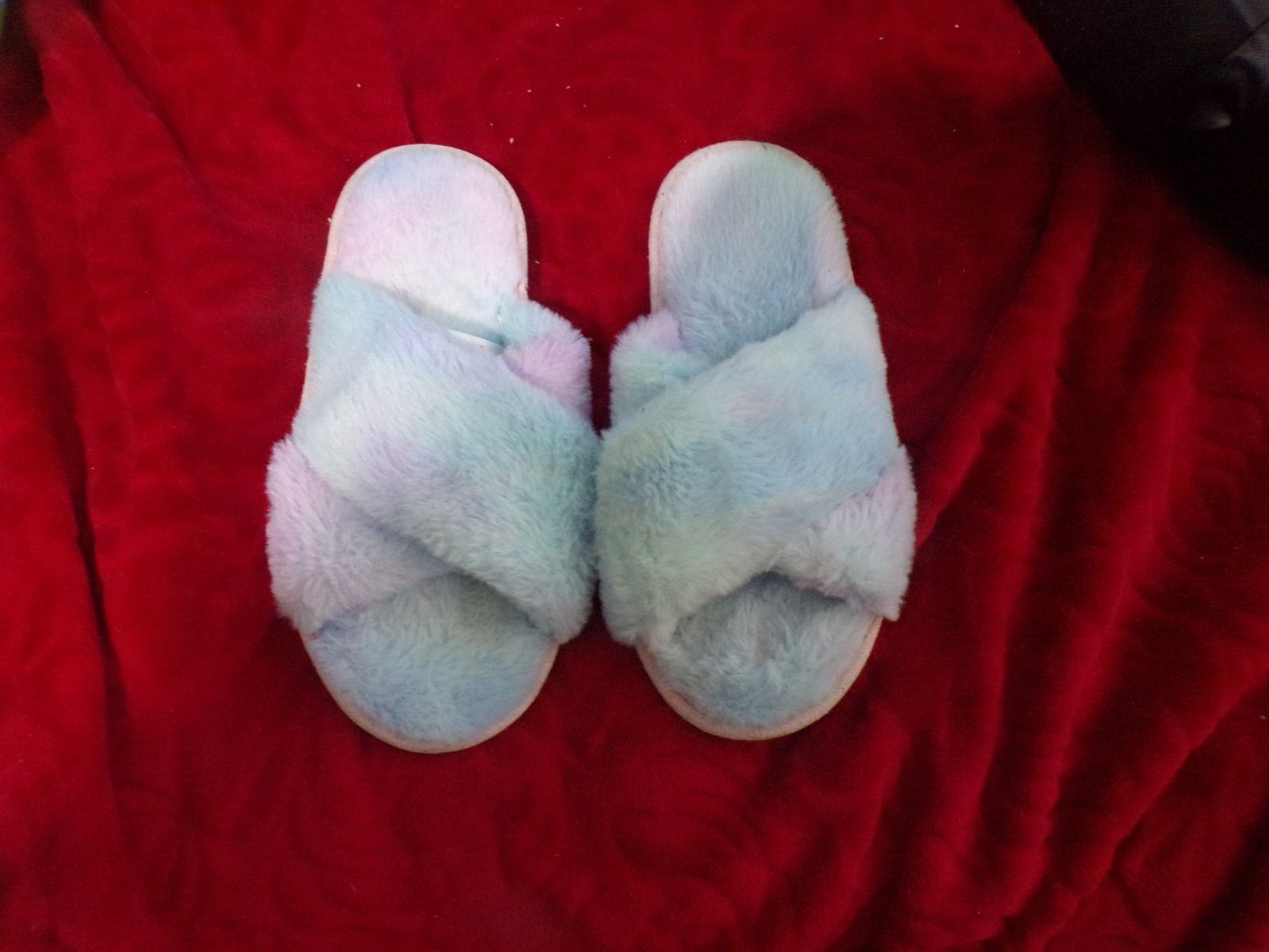 SAOLA Pantofole donna ragazza pelliccia sintetica accoglienti soffici calde suola piatta ciabatte