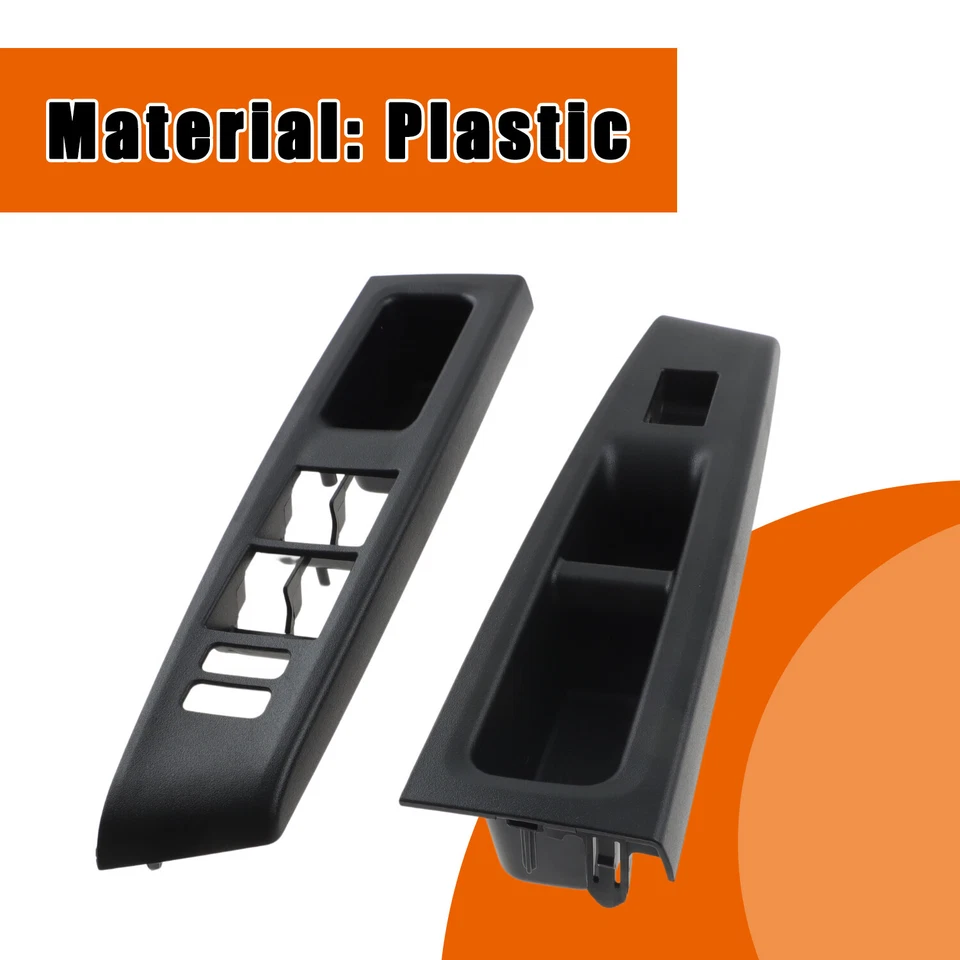 Cubierta de interruptor de elevación de vidrio para puerta lateral derecha e izquierda delantera para Toyota Vitz 10-14 Foto 2 de 4