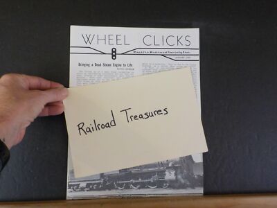 Wheel Clicks 1981 January Pacific Railroad Society Bringing a Dead Steam Engine
