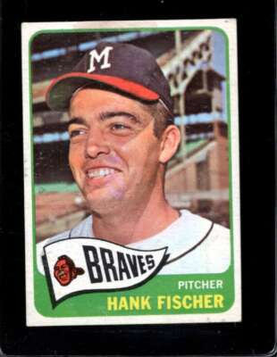 1965 TOPPS #585 HANK FISCHER VG+ BRAVES *X45212