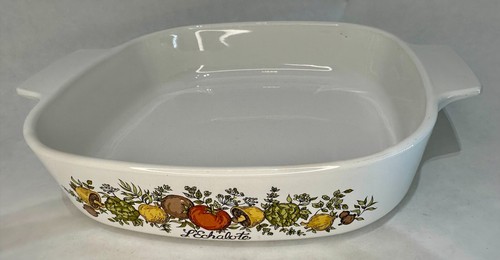 Vintage Corning Ware Casserole Dish 8 x 8 x 1 3/4" A-8-B, "Spice of Life" - Picture 7 of 10