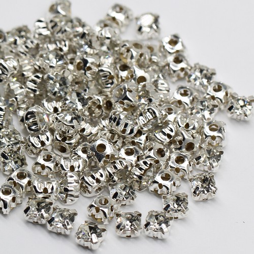 Wholesale 3mm - 8mm Sew On Crystal Glass Rhinestones Flat Back Claw Setting Gems - Picture 4 of 43