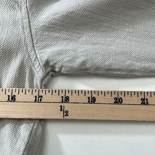 Zara mock hoodie tan cropped with buttons kids size 9 - Picture 4 of 8