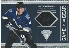 2011-12 Panini Titanium Hockey VINCENT LECAVALIER #1 Game Worn Gear