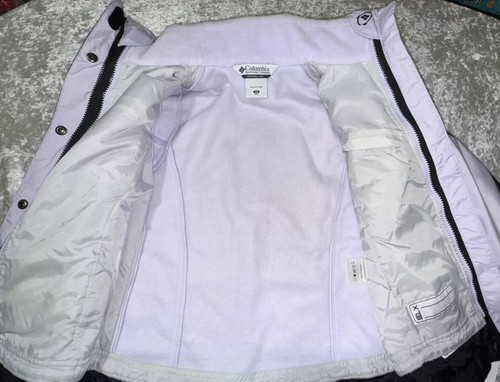 Columbia Winter Coat Jacket Insulated Removable Fleece Liner Girl 7/8 - Picture 5 of 9