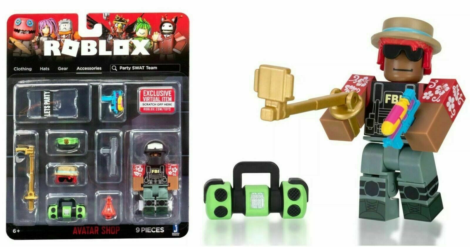 ROBLOX Avatar Shop Action Figure - Party SWAT Team for sale online