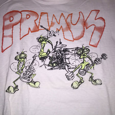Primus Band Live On Stage White T-Shirt Cotton Unisex S-5XL