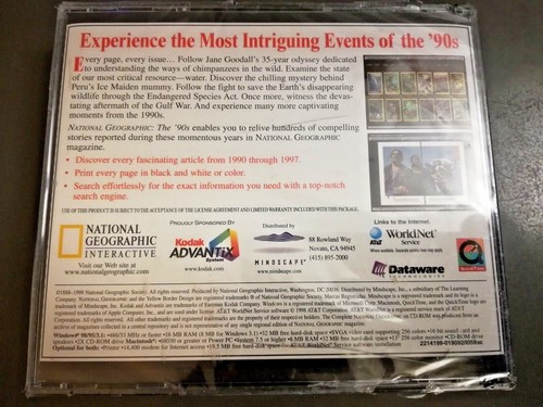 The 1990's CD Rom Set National Geographic Magazine Every Issue & Pages 90 - 97 - Picture 2 of 3
