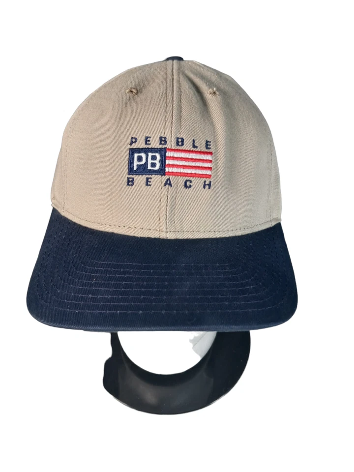 Sombrero/Gorra de Colección Pebble Beach PB Golf Cuero con Correa Talla Única Azul Tostado Foto 2 de 4