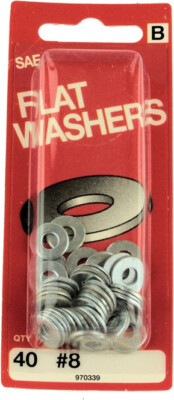 #ad 5 Pack #8 SAE Flat Washers 40 Pack $9.64