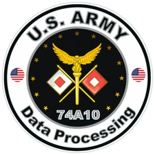 United States Army Data Processing Bumper Sticker Military Soldier Decal 5"