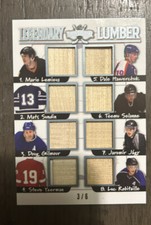 Lemieux Jagr Yzerman Selanne 2022 Leaf Lumber Hockey Game Used Relic /6 🔥🔥