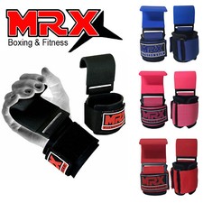 Weight Lifting Metal Hooks Straps Support Grips Gym Training Deadlift Wrist Wrap