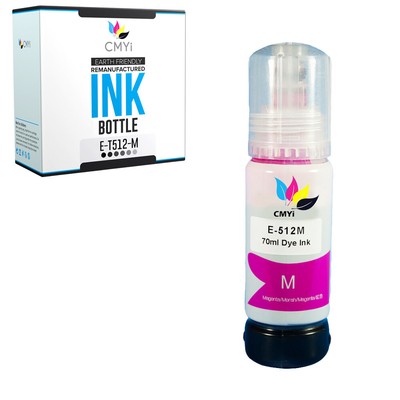 1 PK Magenta 512 for Epson Ink Bottle Fits Expression Premium ET 7700 7750