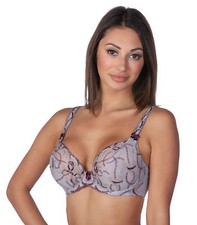 Alegro Lingerie Classical Rondo Sheer Mesh Plunge Plus Size Underwire Bra 9009A