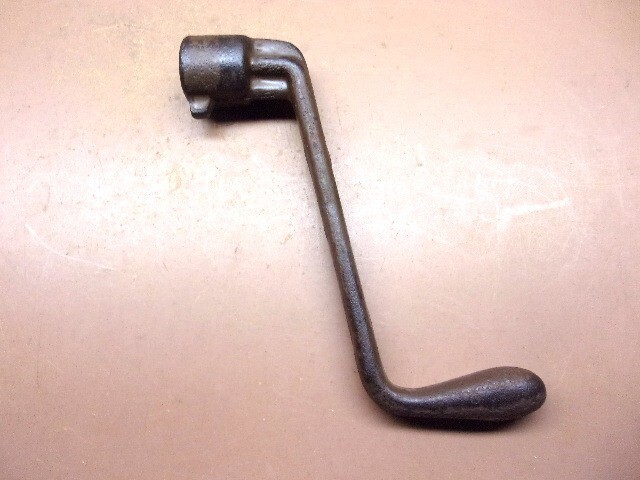 Massive Antique Cast Iron Crank Handle Marked H58 11 1/2” Long 2 Lbs. 2