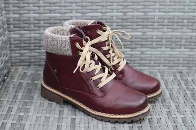 Frontier North Women Hiking Boots Burgundy Size 9