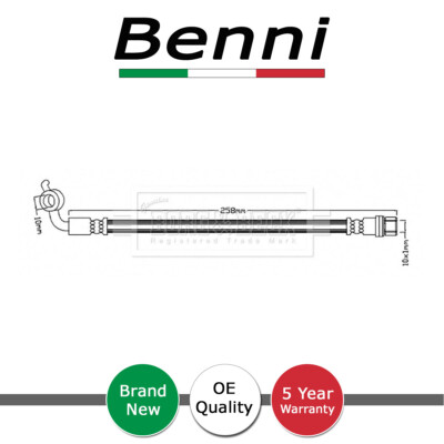 Brake Hose Front Benni Fits Toyota Hiace 1989-2012 2.4 D TD 2.5 2.7 9094702C15