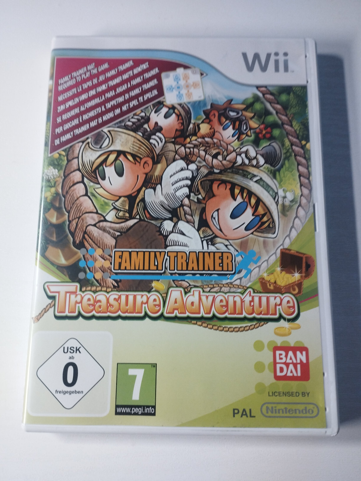 Family Trainer Treasure Adventure Bandai - Game Wii Nintendo PAL Am