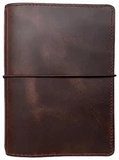 Travelers Notebook Cover with Inner Pockets Card Slots and Pen Holder B6 