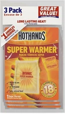 HotHands Body & Hand Super Warmers 18 Hours of Heat - 3 Individual Warmers