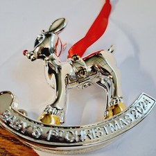 Rudolph Ornament Babys First Christmas 2024 By Lenox Silvertone