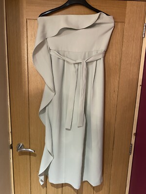 NEW TOPSHOP SIZE 12 MINT GREEN STRAPLESS BELTED