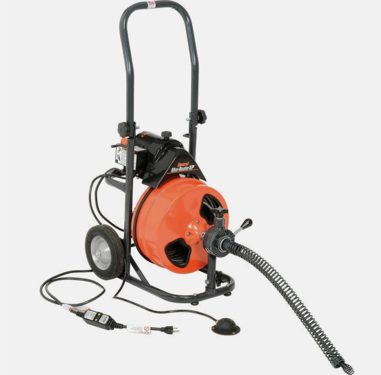 NEW MiniRooter XP Drain/Sewer Cleaning Machine w/ Power Feed, 75’ x 3/