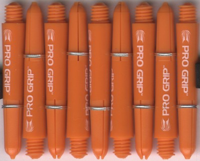 1.5in. 2ba ''RVB'' ORANGE TARGET Pro Grip Dart Shafts & Springs: 1 set of 3