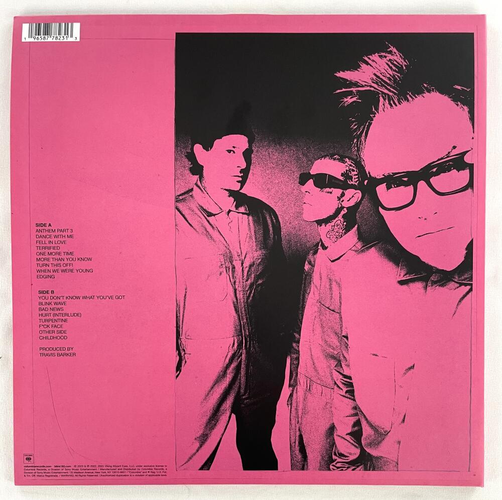 Blink-182 Full Band Signed Autograph Album Vinyl Record LP One