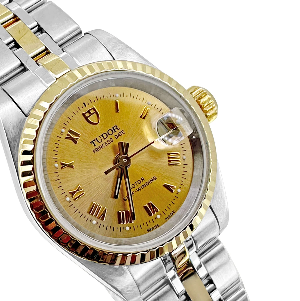 Tudor Princess Date T/T 18K/SS 92413 - image 2 of 4