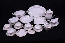 Epiag D.F. Dallwitz Porzellan Kaffeeservice Goldrand Floral 6 Personen 24 Teile
