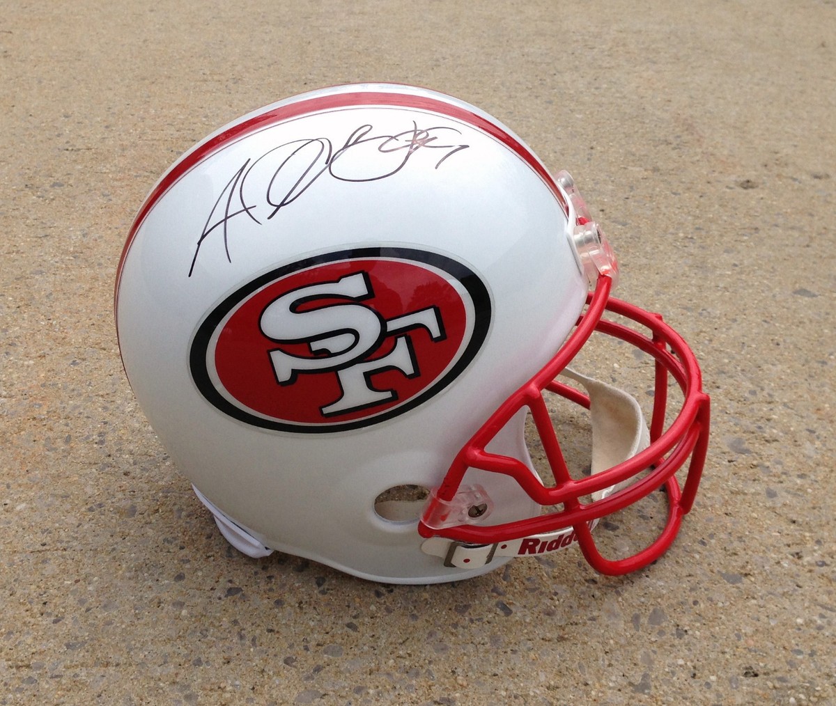 San Francisco 49ers #99 ALDON SMITH Signed Autographed Custom F/S Helmet  PROOF