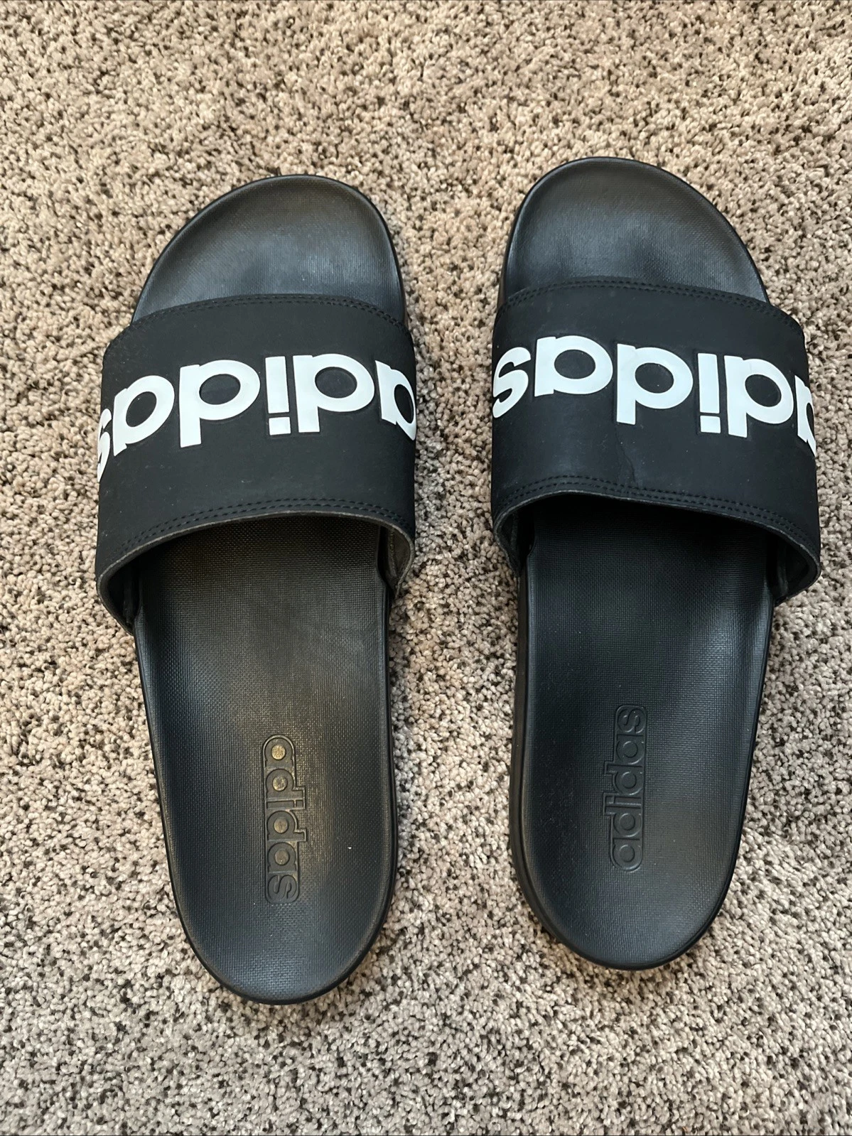 Adidas Adilette Scivoli Comfort Uomo Nero Taglia 12