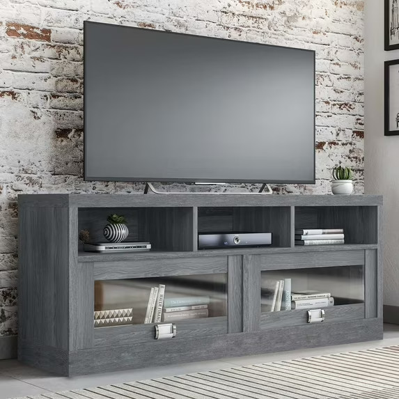 75 Inch Flat Screen Console Home Furniture Entertainment Med