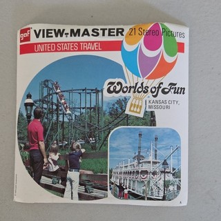 GAF View Master Worlds of Fun Kansas City MO 3 Reels Booklet 1975 A461