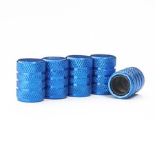 Tire Valve Stem Cap Cover - 5 Pack Tire Air Caps Metal with universal Blue