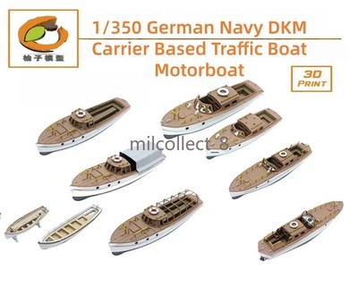 YZM Model 1/350 German Navy DKM Carrier Based Traffic Boat Motorboat 3D Print