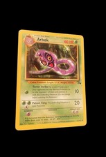 Pokemon Arbok 31/62 Set Fossile Étape 1 LV. 27 carte TCG sorciers 1999