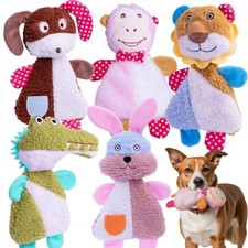 Big 5 Pack Dog Squeaky Toy for Keep Them Busy,Multipack Stuffed Crinkle Puppy...