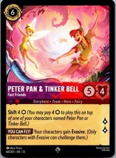Peter Pan Tinker Bell - Fast Friends 60/204 Attack of the Vine Lorcana NM