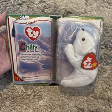 2000 Rare McDonald’s Vintage Beanie Baby Legends: Chilly the Polar Bear Sealed