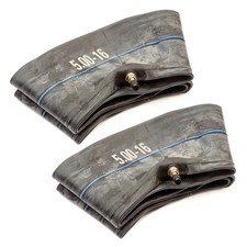 2x Heavy Duty Inner Tube 5.00-16 16" Butyl Rubber TR4 Valve Motorcycle Motorbike